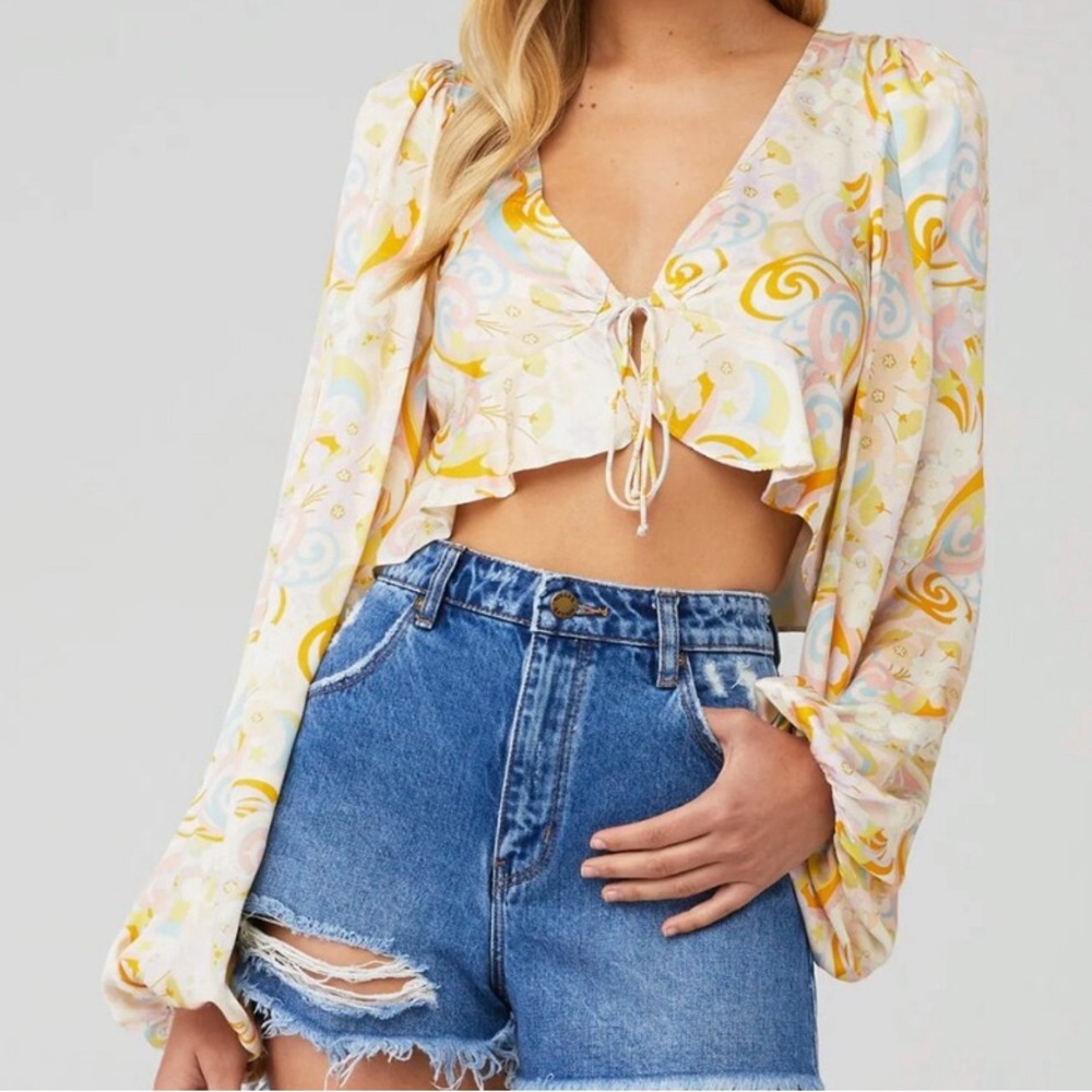 For Love & Lemons -  “Marcia” Crop Top